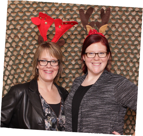 Ladies with antler props