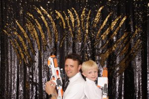 Photo booth pictures, star wars props, premium backdrop