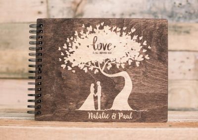 hand carved photo album cover