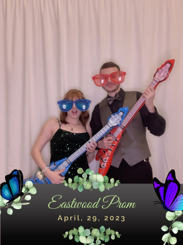 School dance, photo booth rental